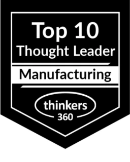 Thinkers360 Top 10 Thought Leader, Manufacturing badge